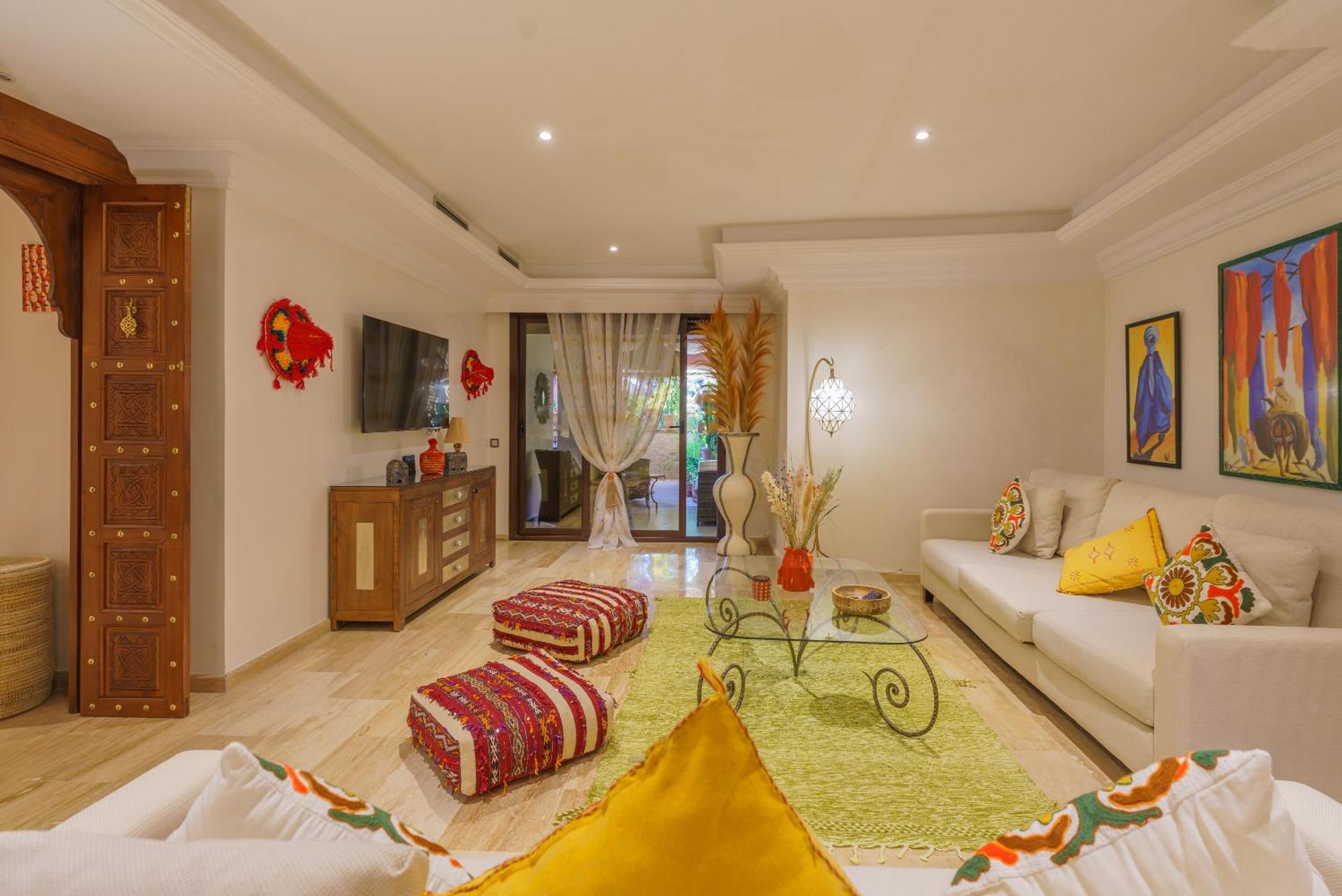 Apartmán Luxueux 138 M2 Avec Piscine Marakéš Exteriér fotografie